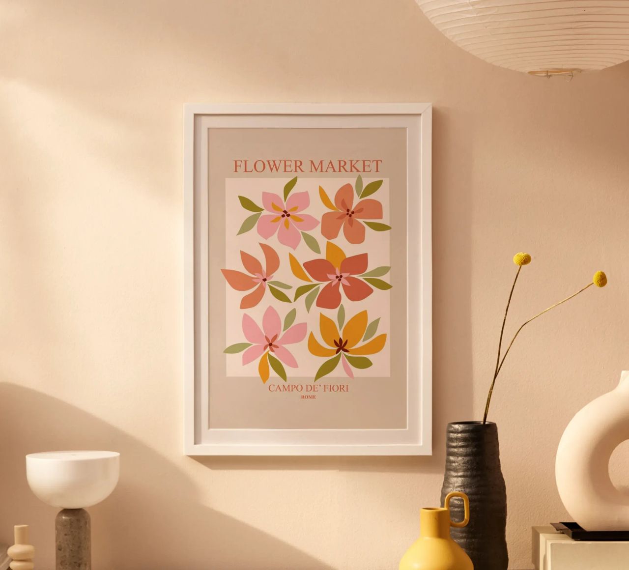 Flower Market poster van cafelab