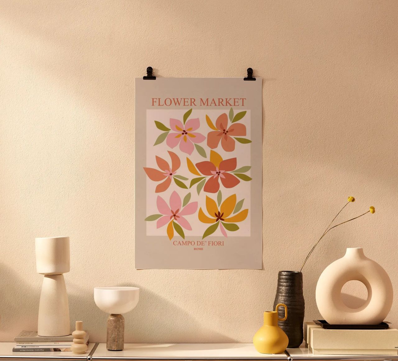 Flower Market poster van cafelab