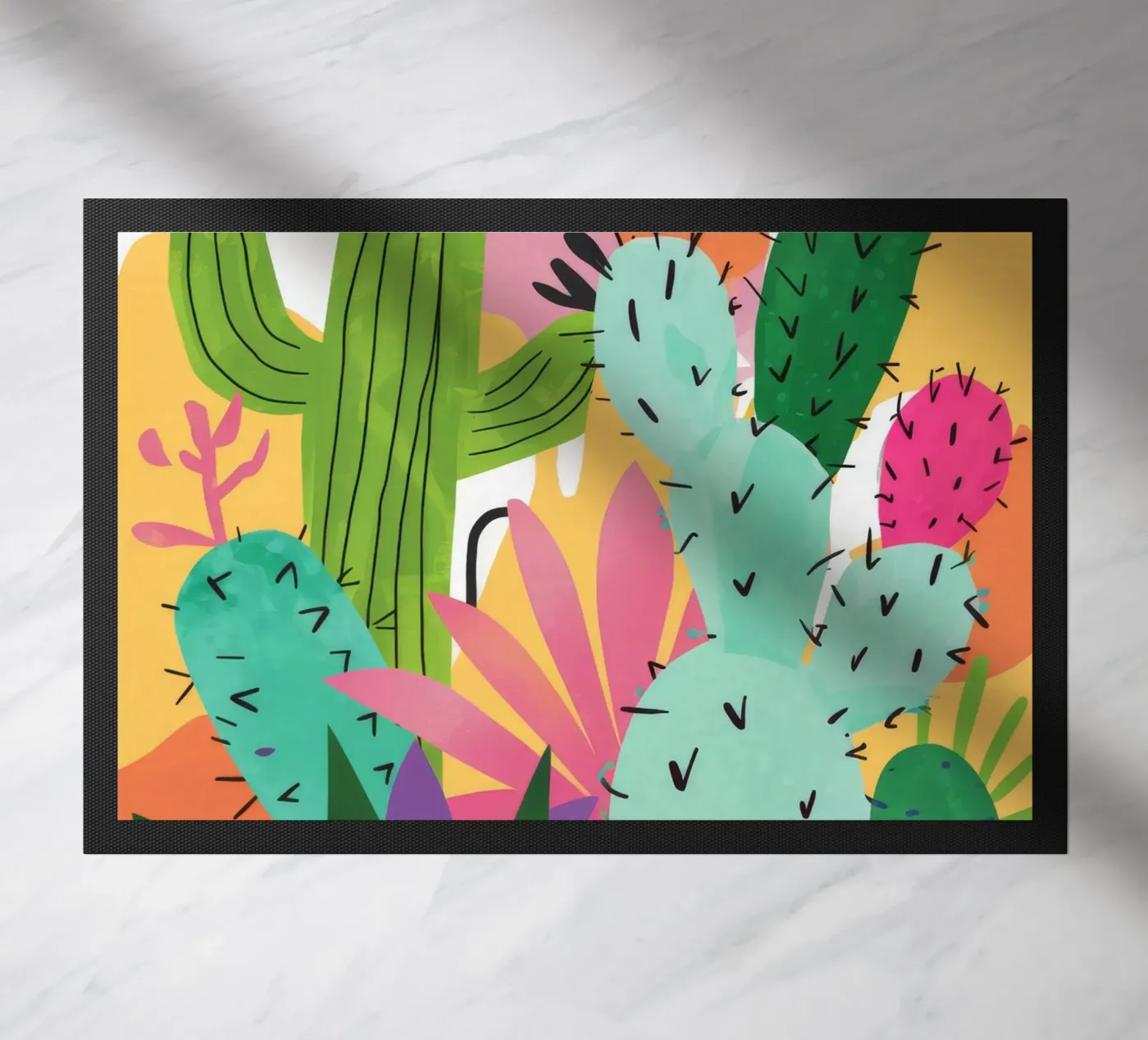 Woestijncactustuin deurmat van Zep Layers