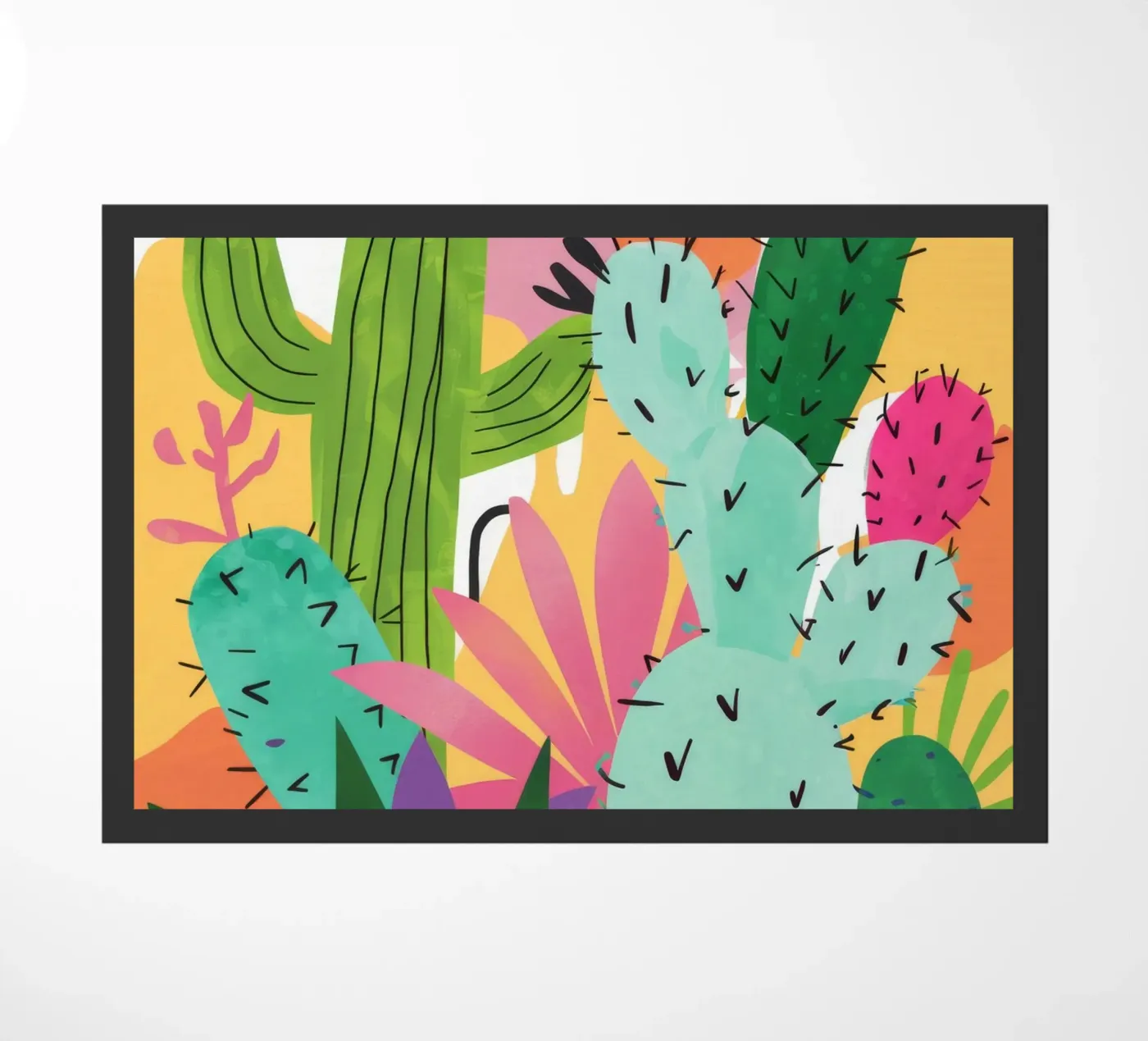 Woestijncactustuin deurmat van Zep Layers