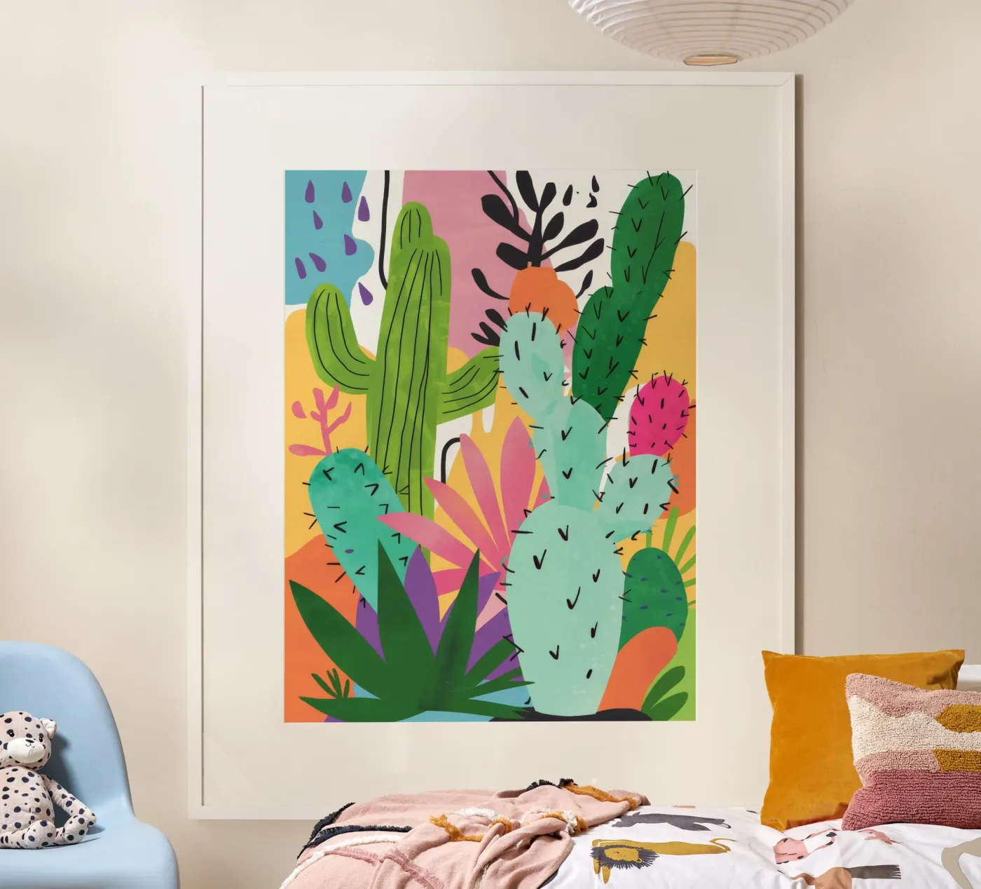 Woestijncactustuin poster van Zep Layers