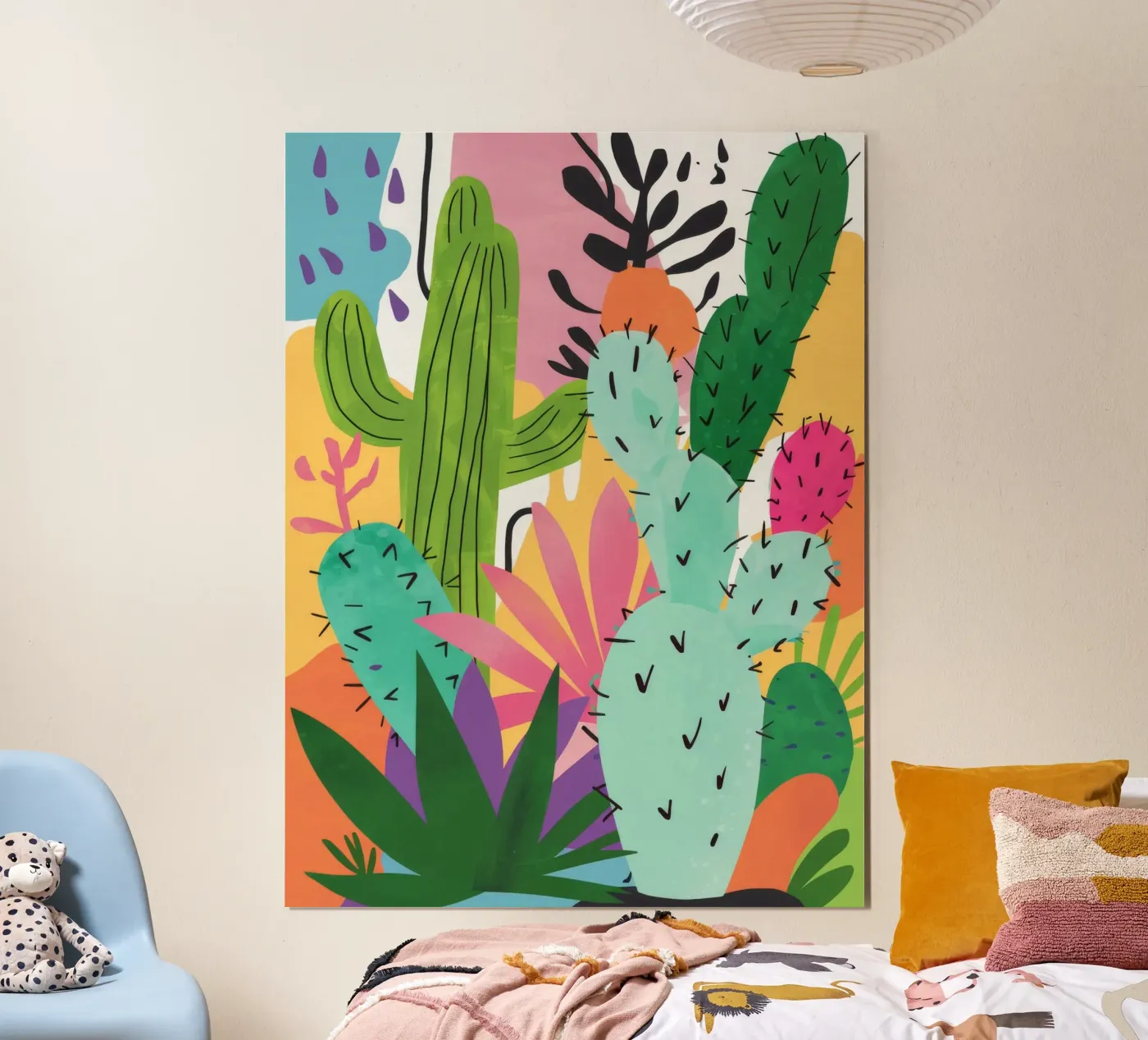 Woestijncactustuin poster van Zep Layers