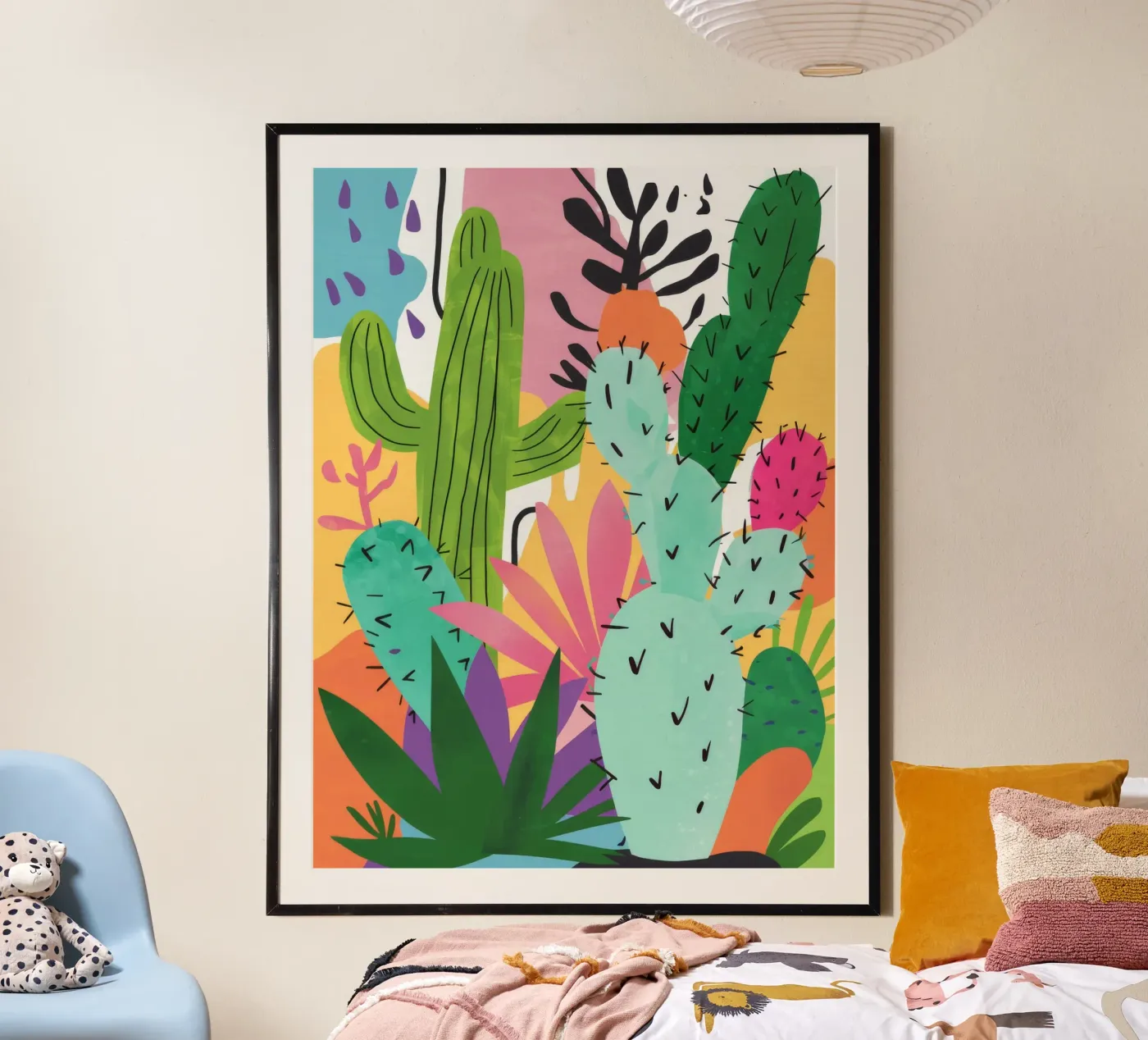 Woestijncactustuin poster van Zep Layers