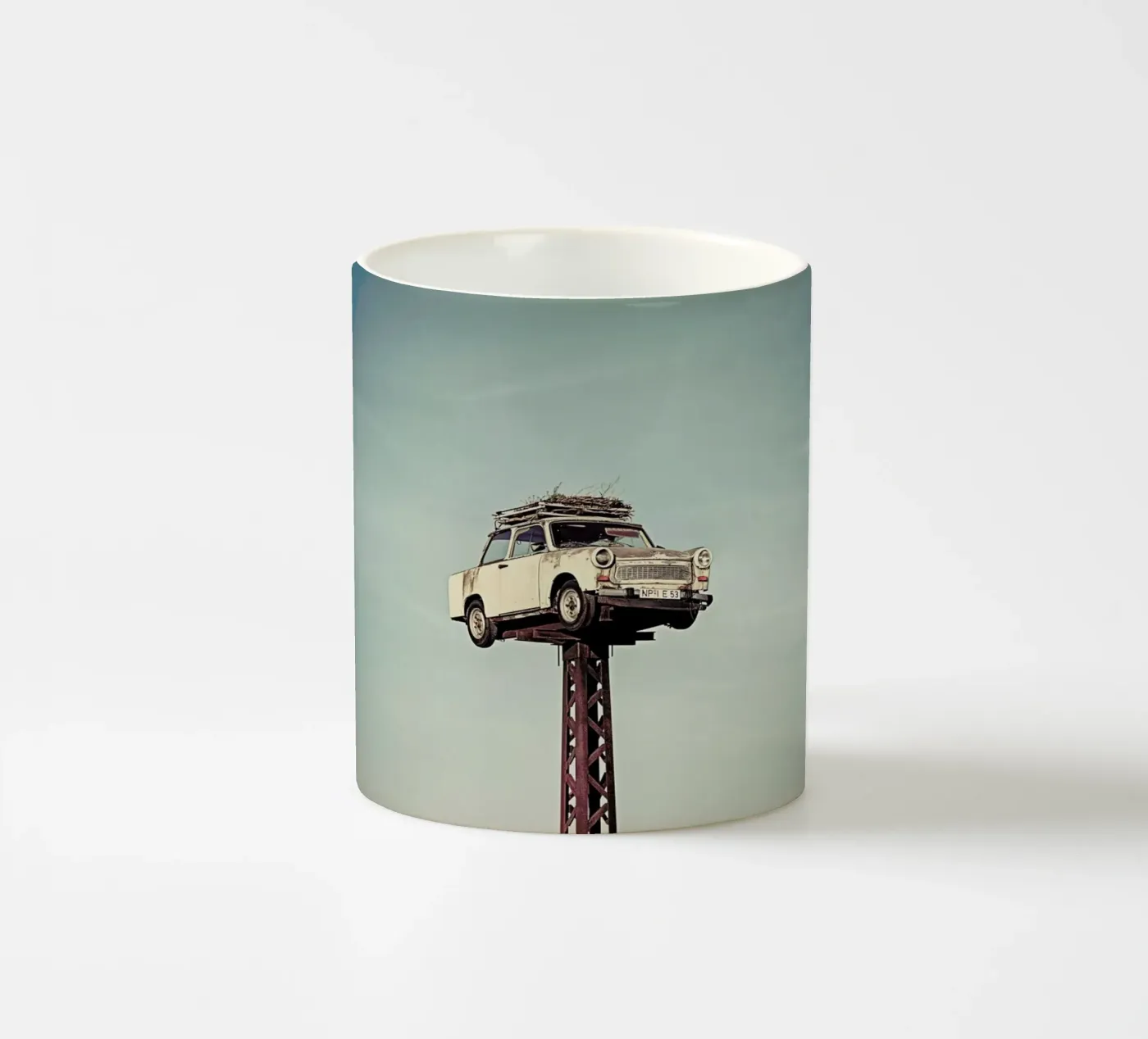 Trabant ceramic mug by Michael Belhadi
