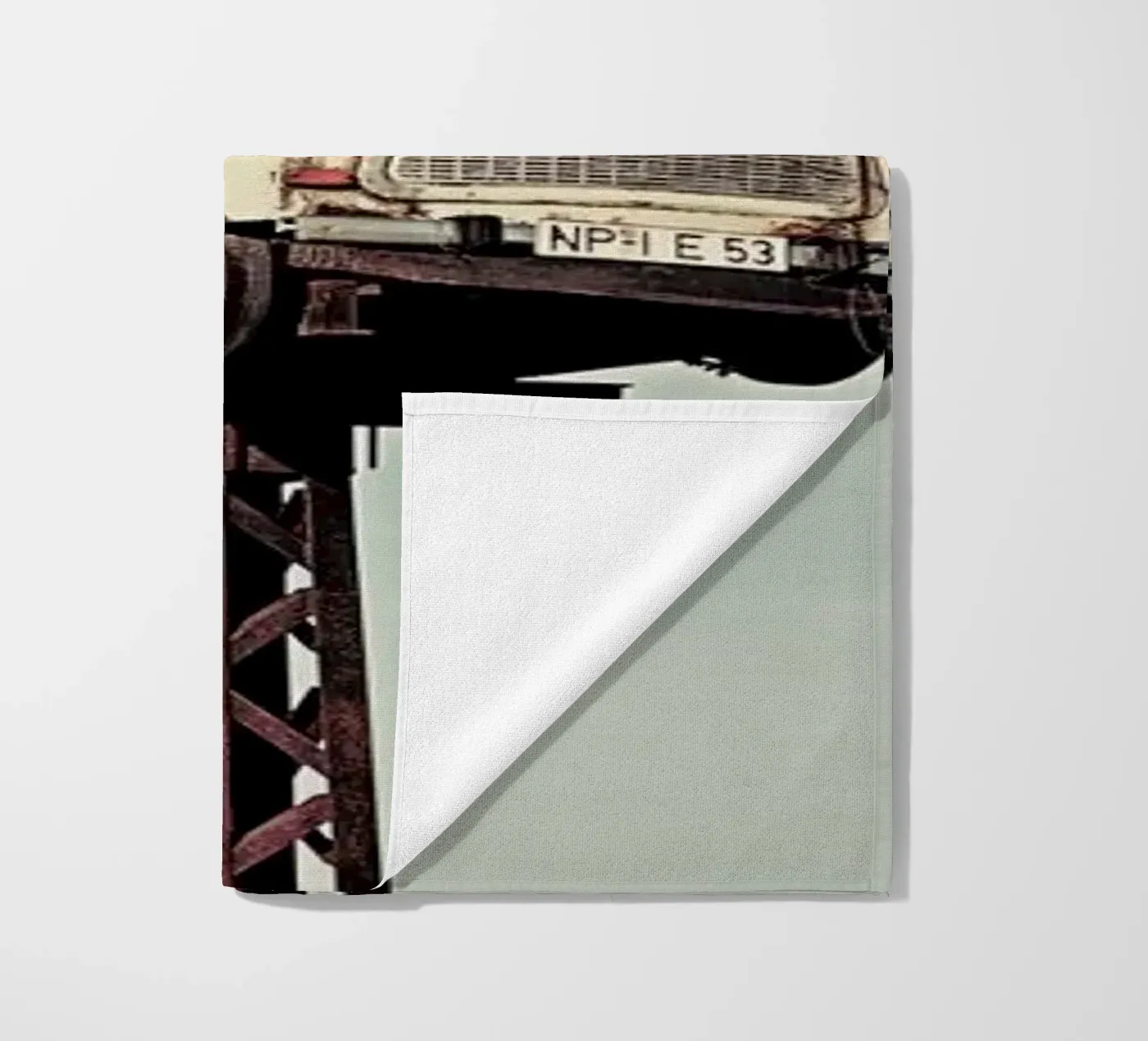 Trabant beach towel by Michael Belhadi