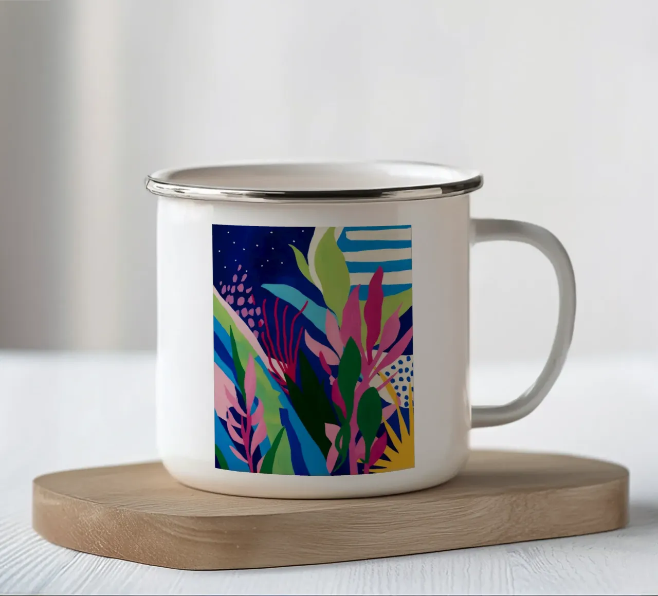 Mistica della flora forestale tazza in smalto da Zep Layers
