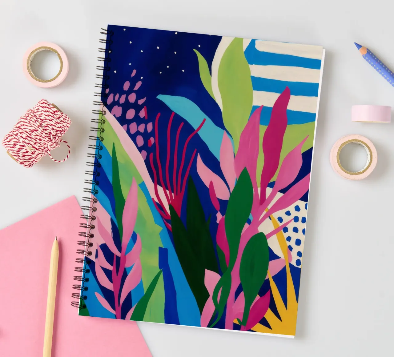 Forest Flora Mystique spiral notebook by Zep Layers