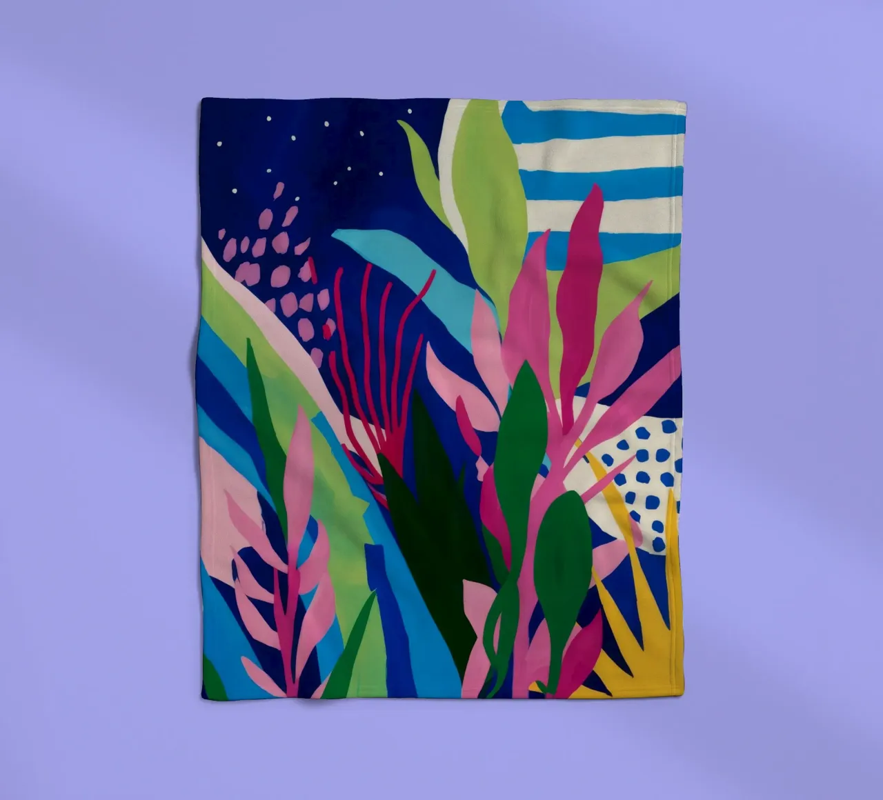 Forest Flora Mystique fleece blanket by Zep Layers