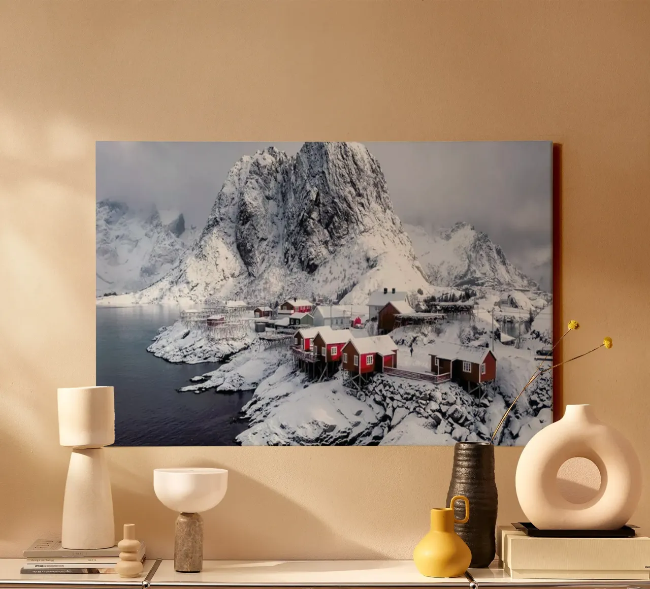 Snowy Suburbia by @Mumemories canvas met Baklijst van EyeEm Mobile GmbH