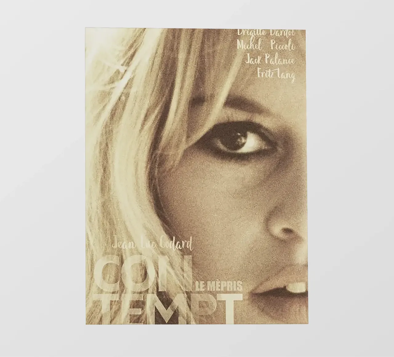 Contempt – Le Mepris pellicola backlit da Attaboy Dsgn