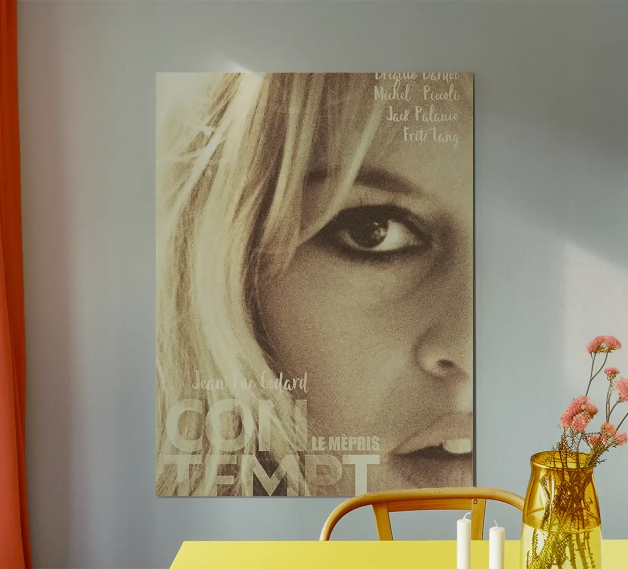Contempt – Le Mepris poster con telaio in legno da Attaboy Dsgn