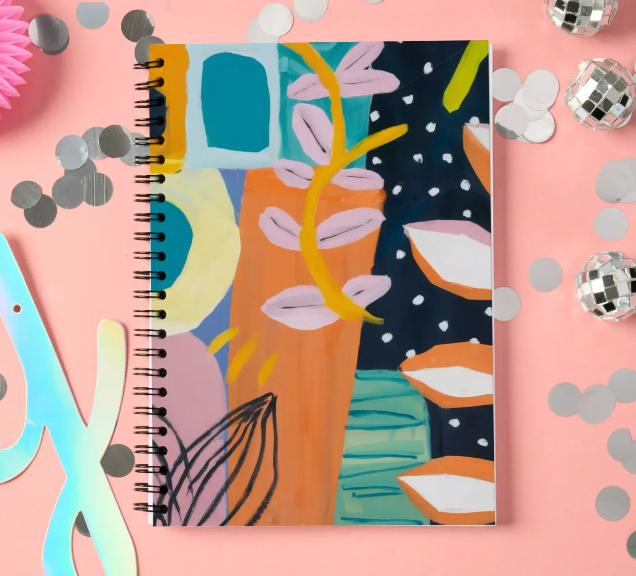 Abstract Forms Medley spiral notebook by Zep Layers