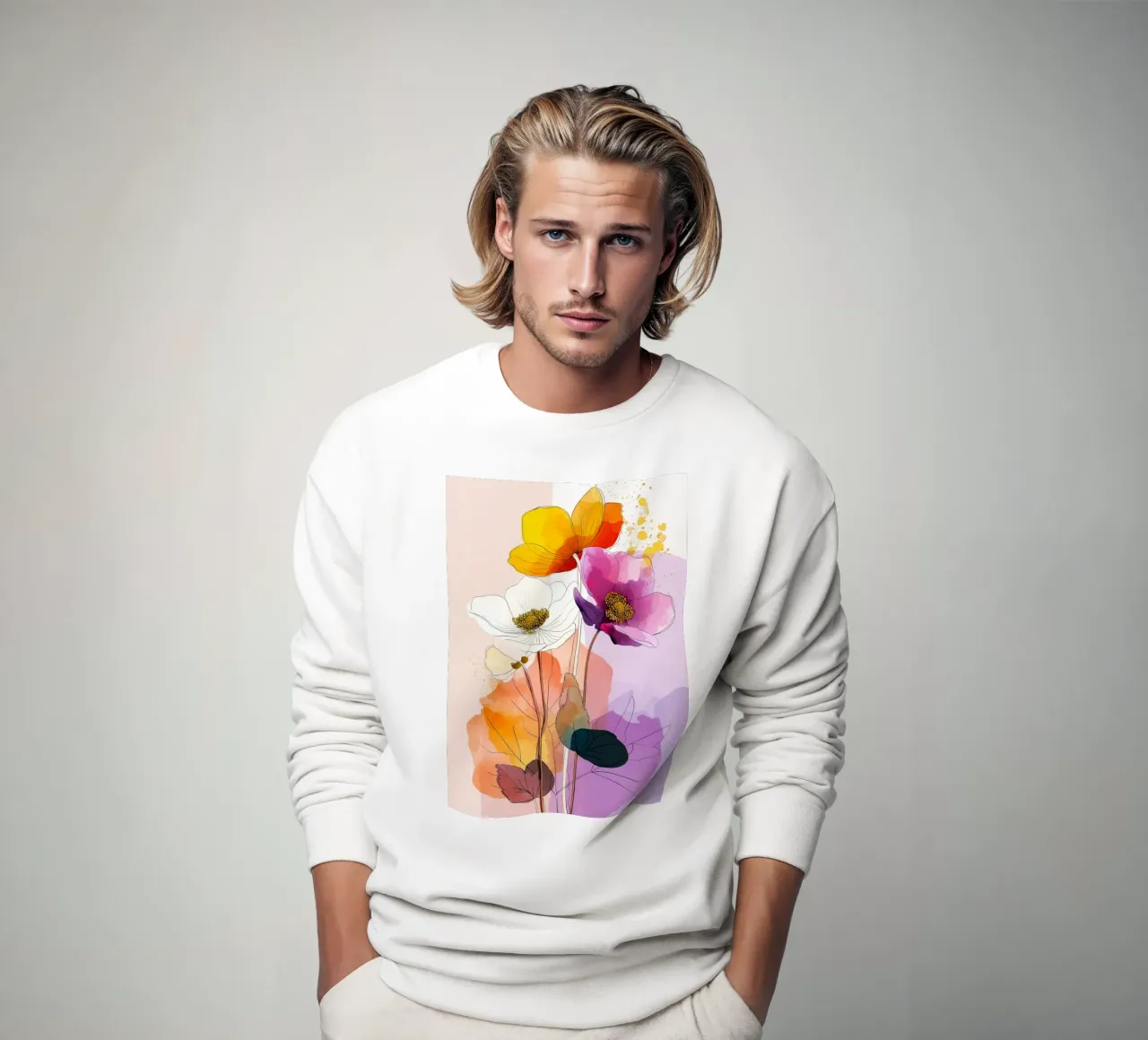 Flores sudadera de Justyna Jaszke JBJart