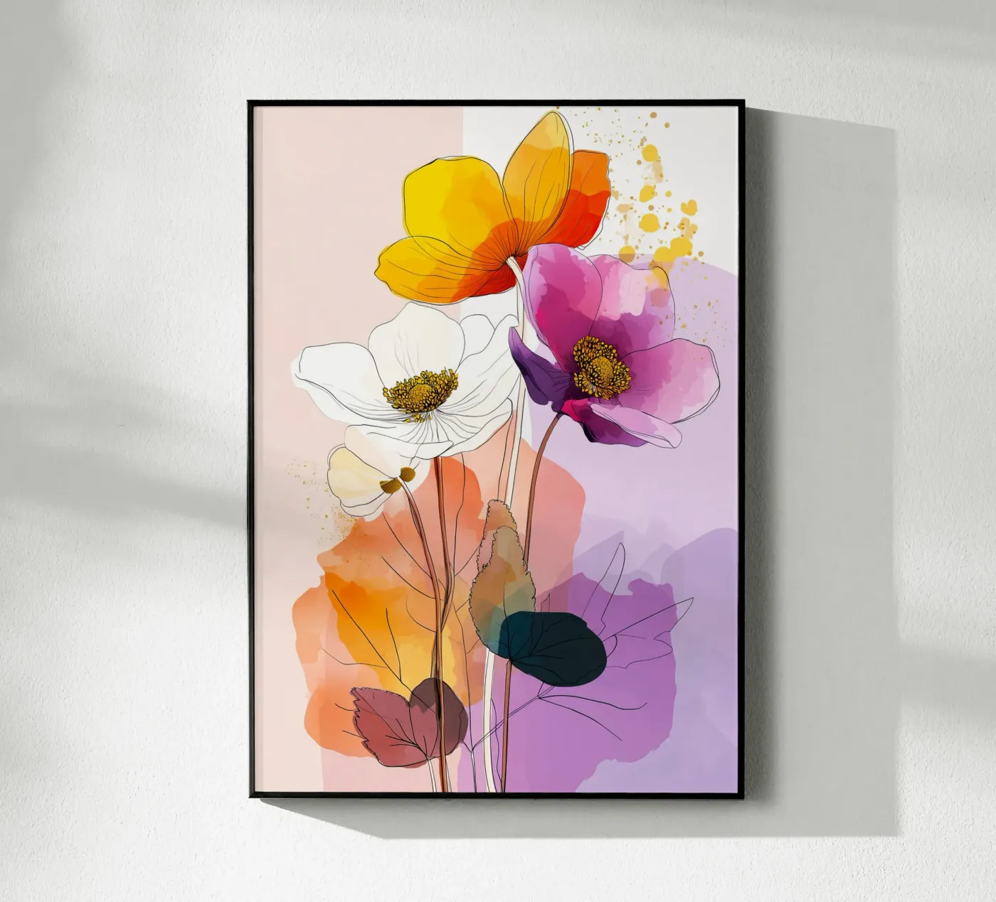 Blüten Acryl-Glas von Justyna Jaszke JBJart