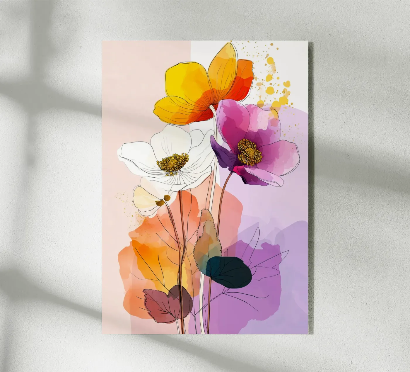 Blüten Acryl-Glas von Justyna Jaszke JBJart