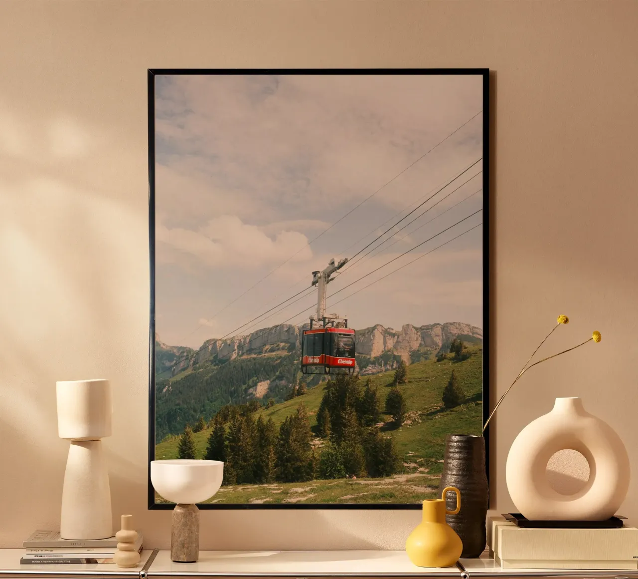 Alpine Cable Car poster da FujiSwiss