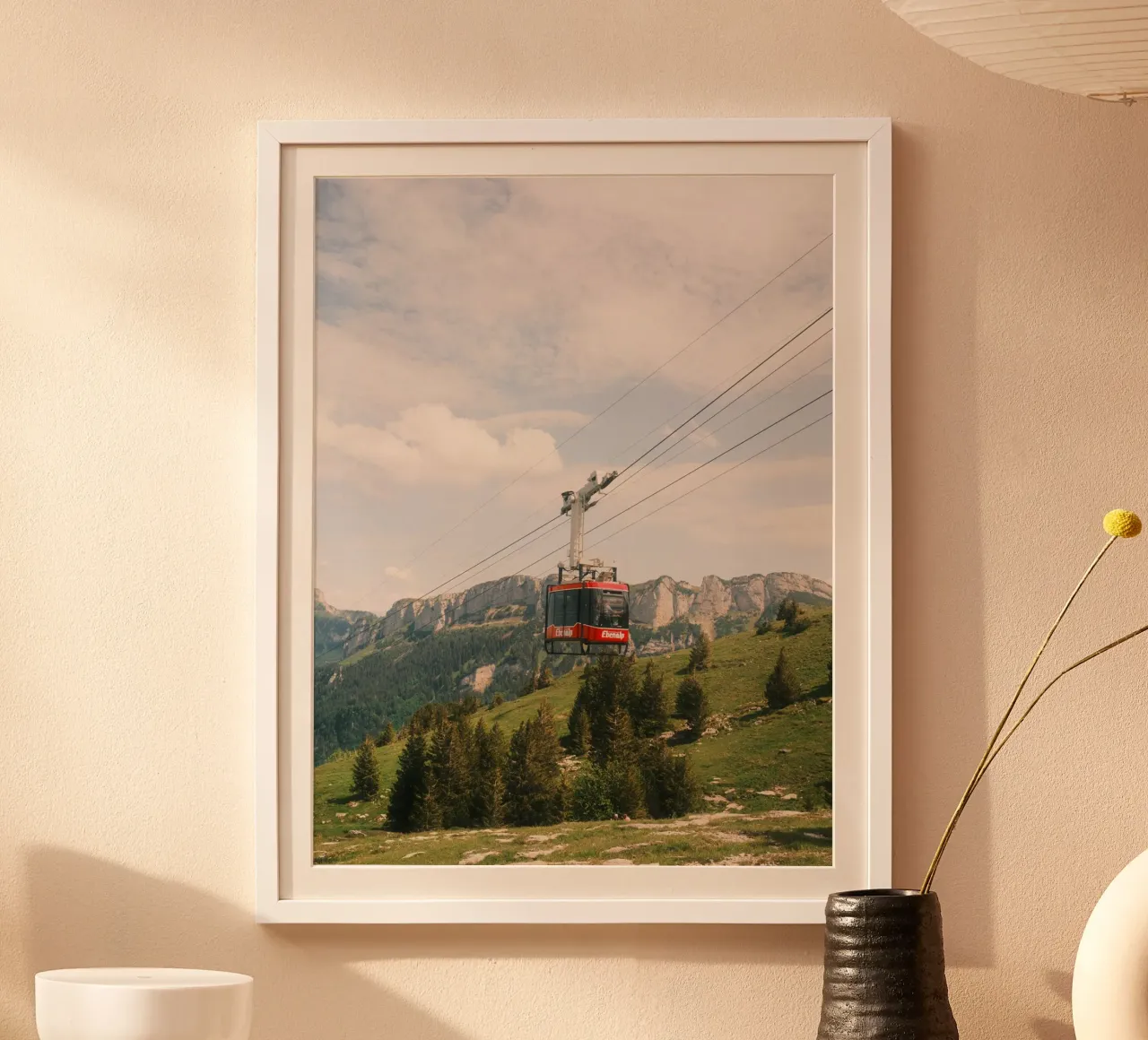 Alpine Cable Car poster da FujiSwiss