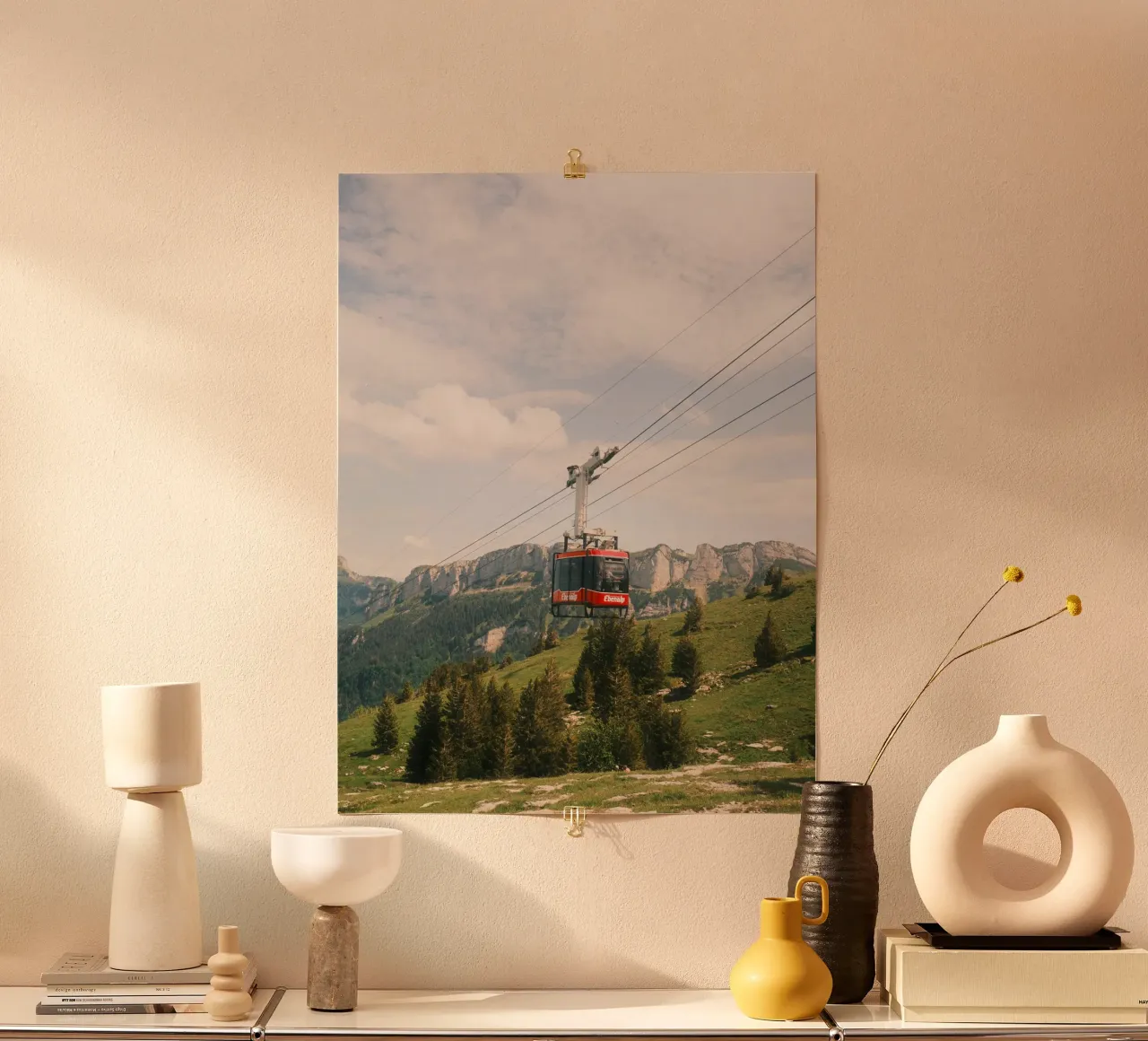 Alpine Cable Car poster da FujiSwiss
