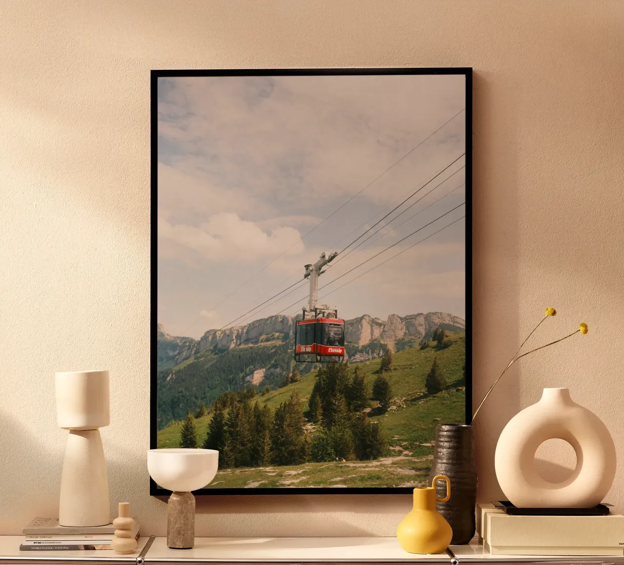 Alpine Cable Car poster da FujiSwiss