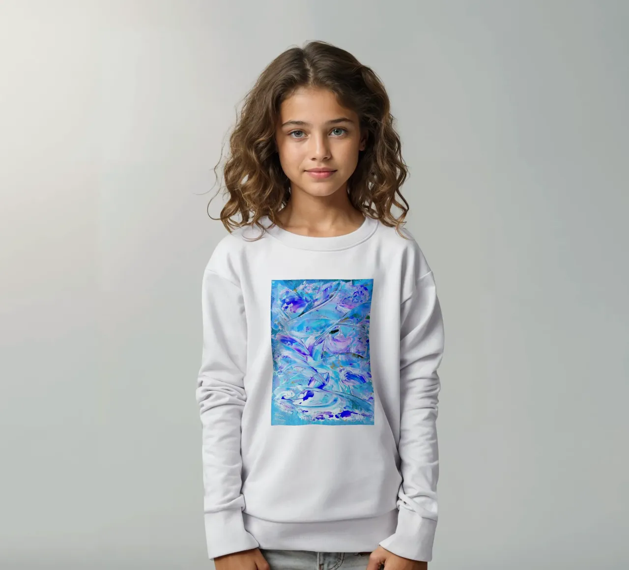IDEAL GIFT 26 invers kids sweatshirt by Thierry Vobmann Abstract painting