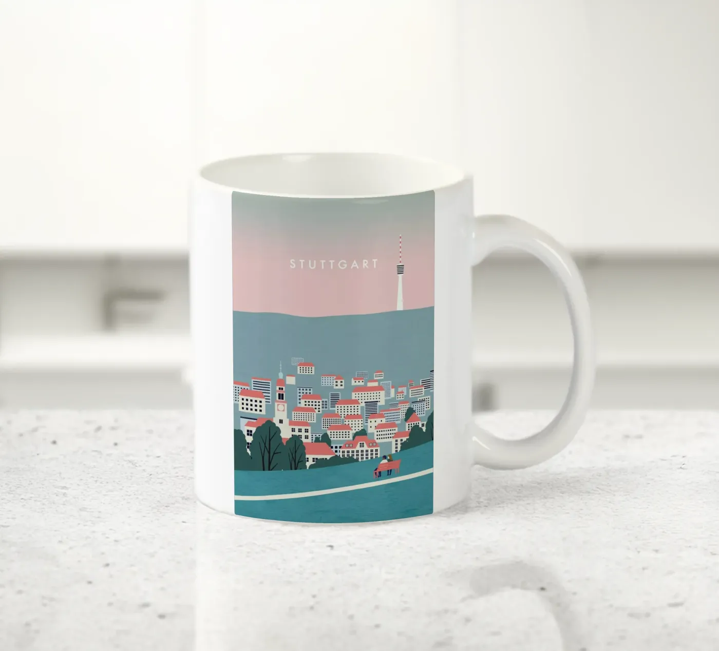 Stuttgart ceramic mug by Katinka Reinke