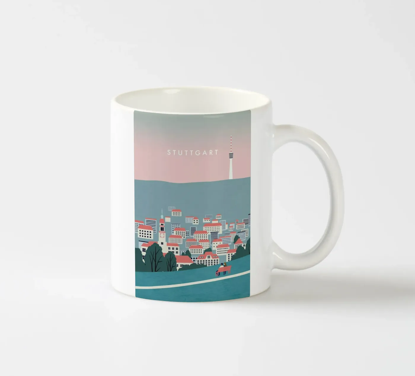Stuttgart ceramic mug by Katinka Reinke