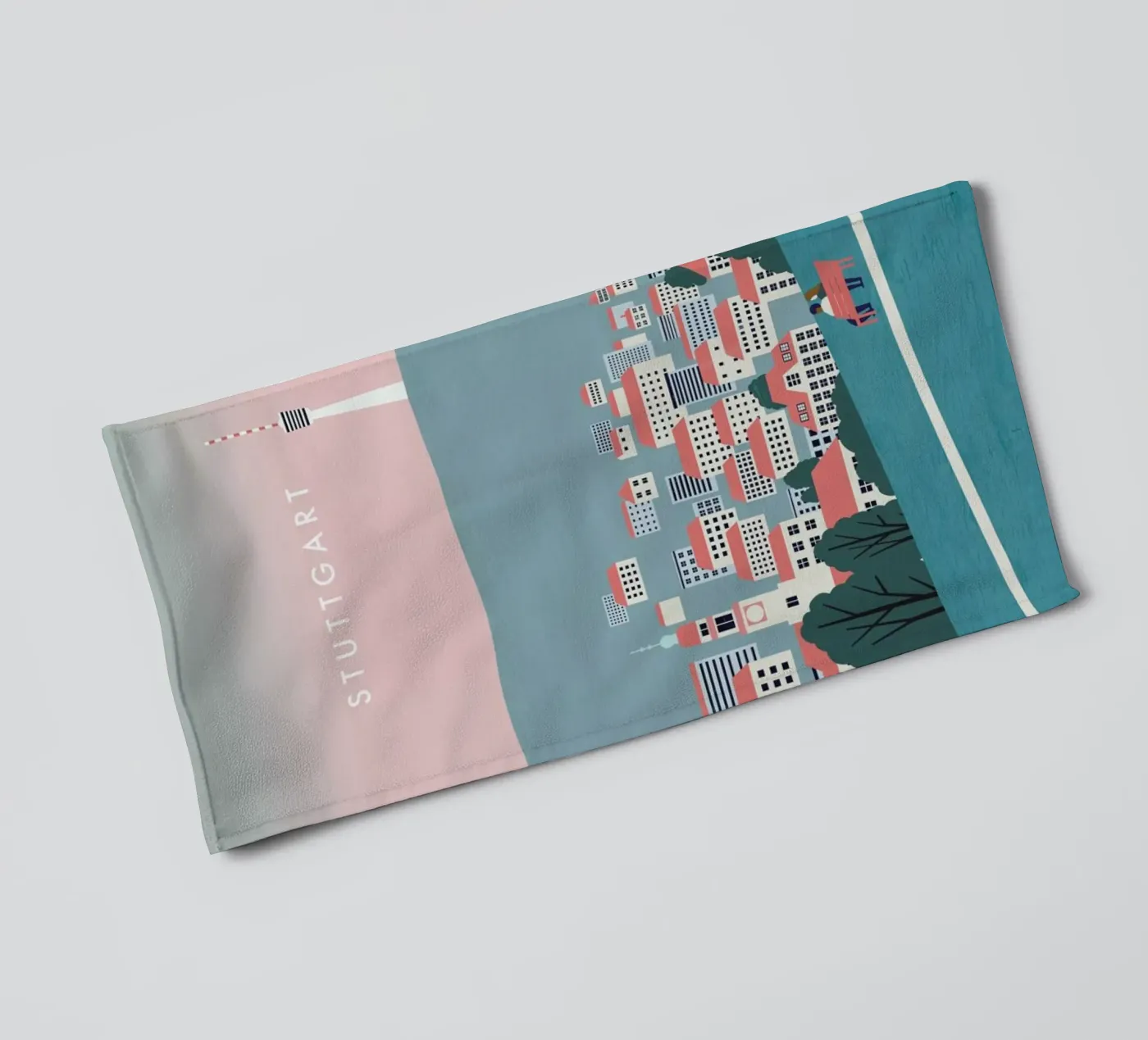 Stuttgart badhanddoek van Katinka Reinke