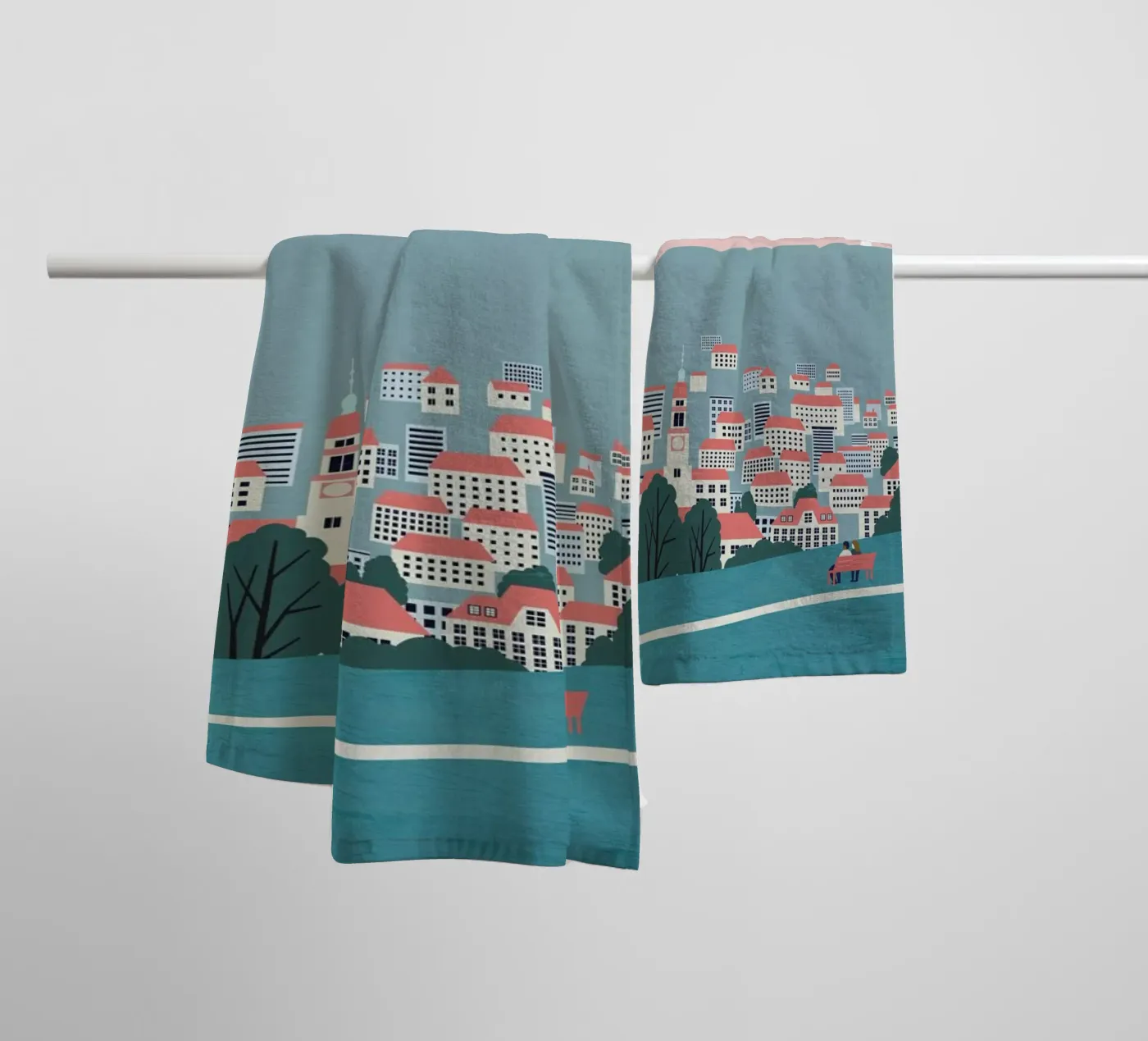 Stuttgart badhanddoek van Katinka Reinke