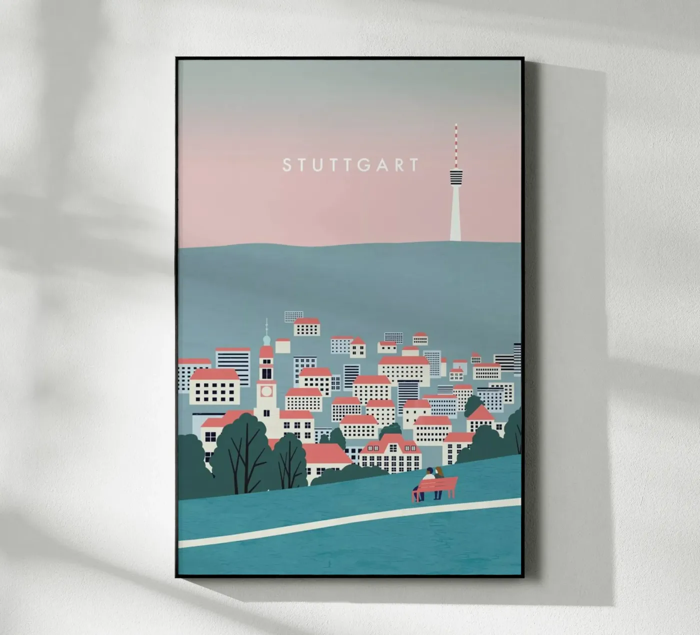 Stuttgart Acryl-Glas von Katinka Reinke