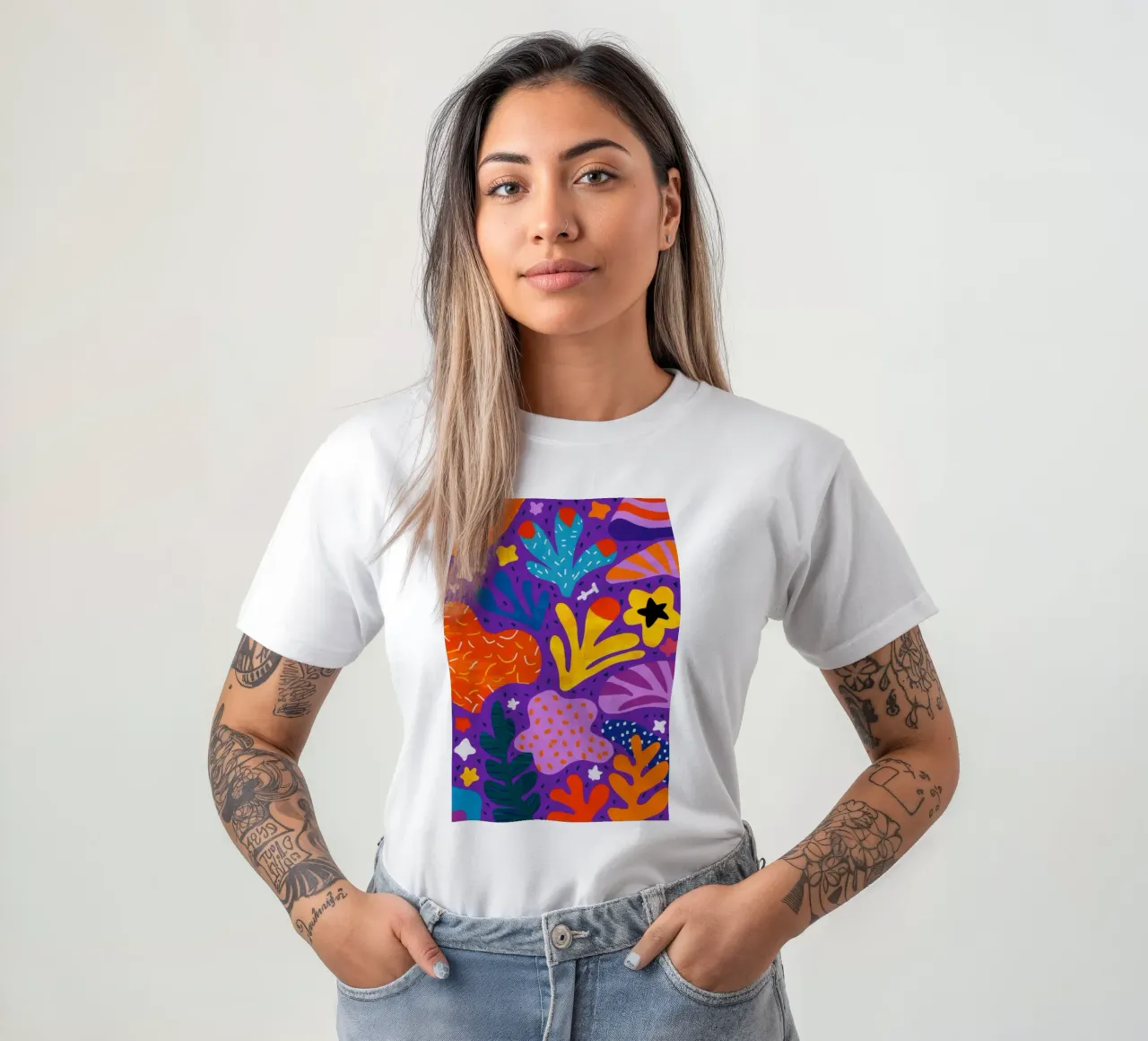 Fioritura notturna tropicale t-shirt da Zep Layers