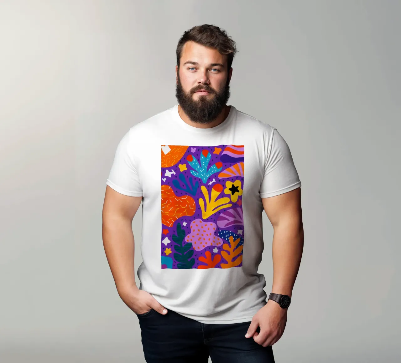 Fioritura notturna tropicale t-shirt da Zep Layers