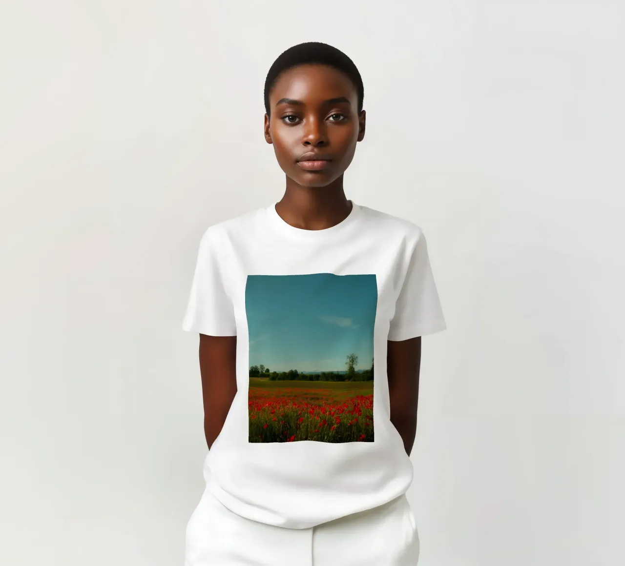 Swiss Poppy Field t-shirt da FujiSwiss