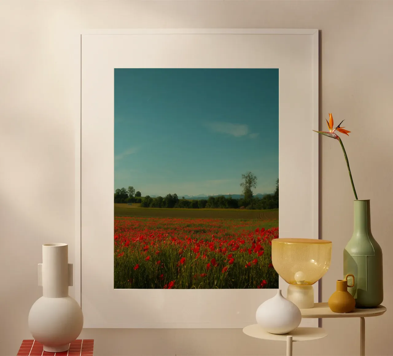 Swiss Poppy Field carta hahnemühle da FujiSwiss