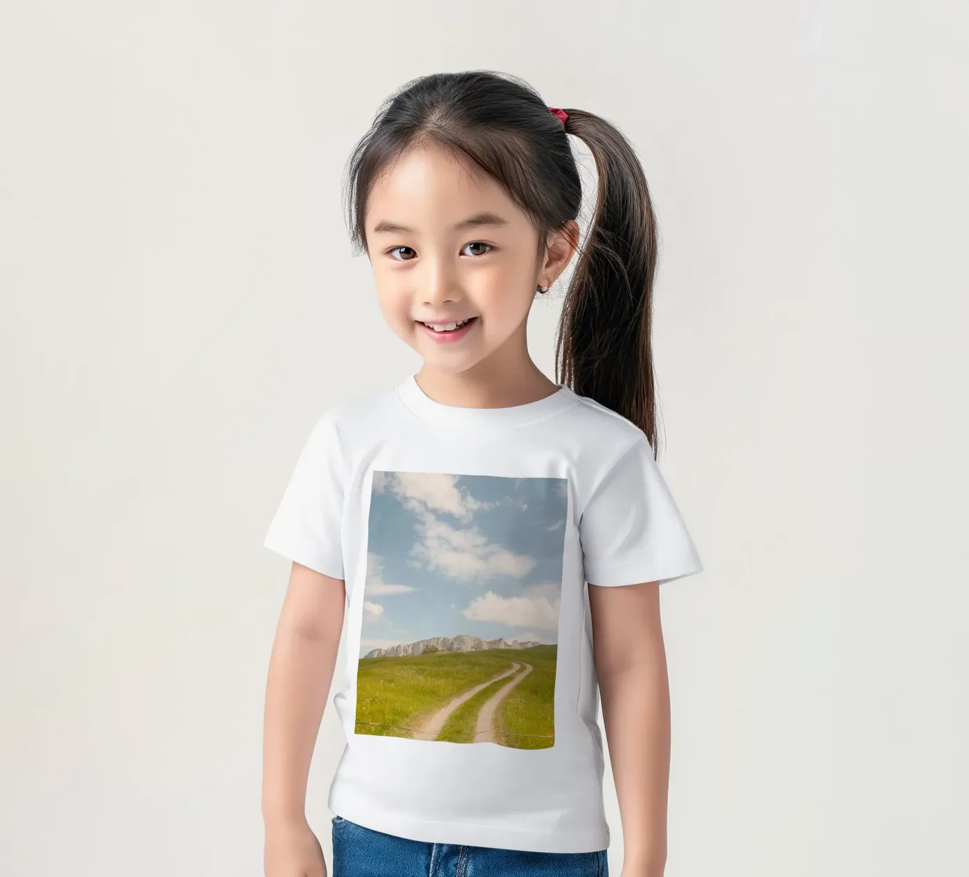 Alpine Meadow Path t-shirt bambini da FujiSwiss