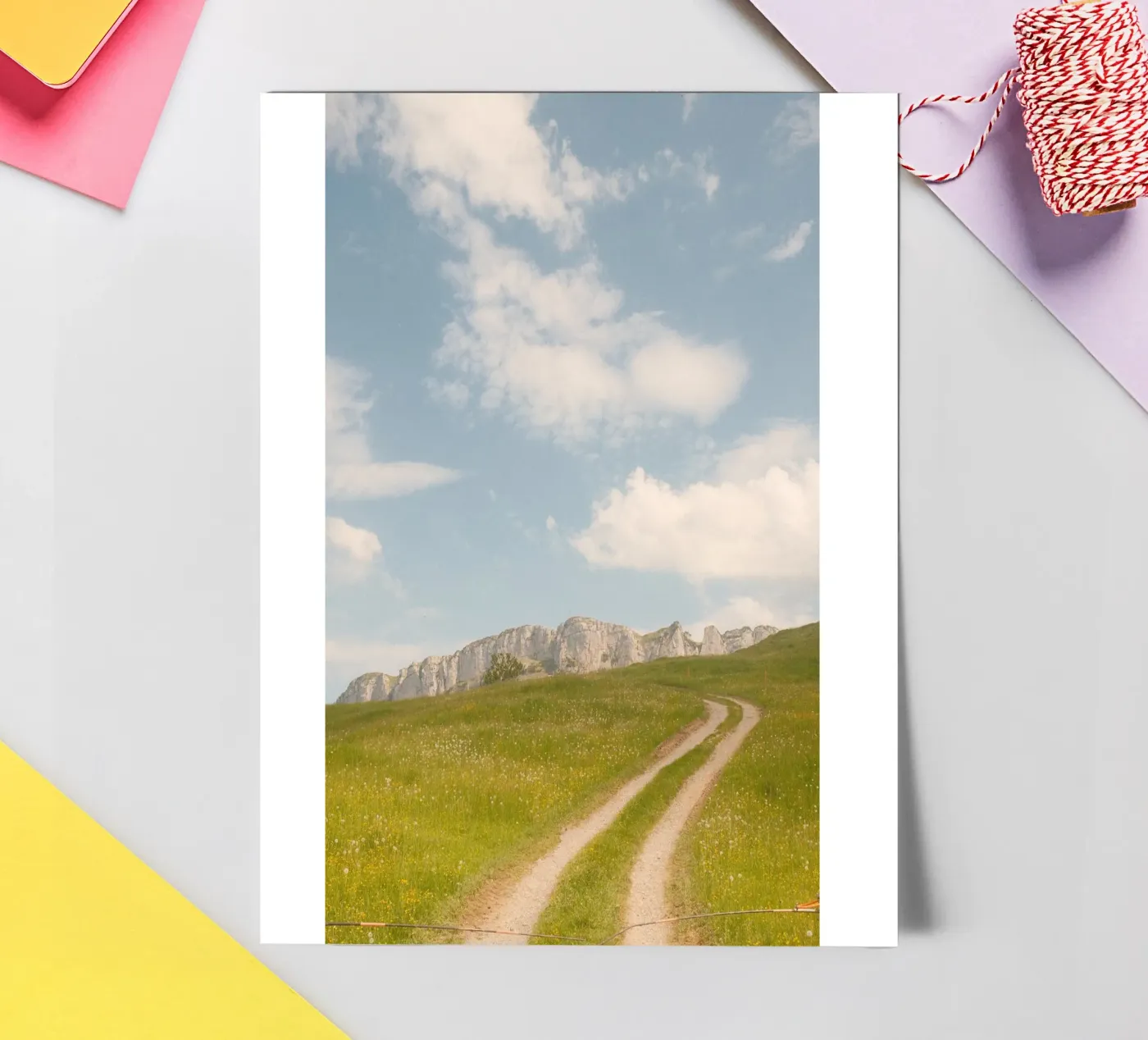 Alpine Meadow Path sticker sheet by FujiSwiss