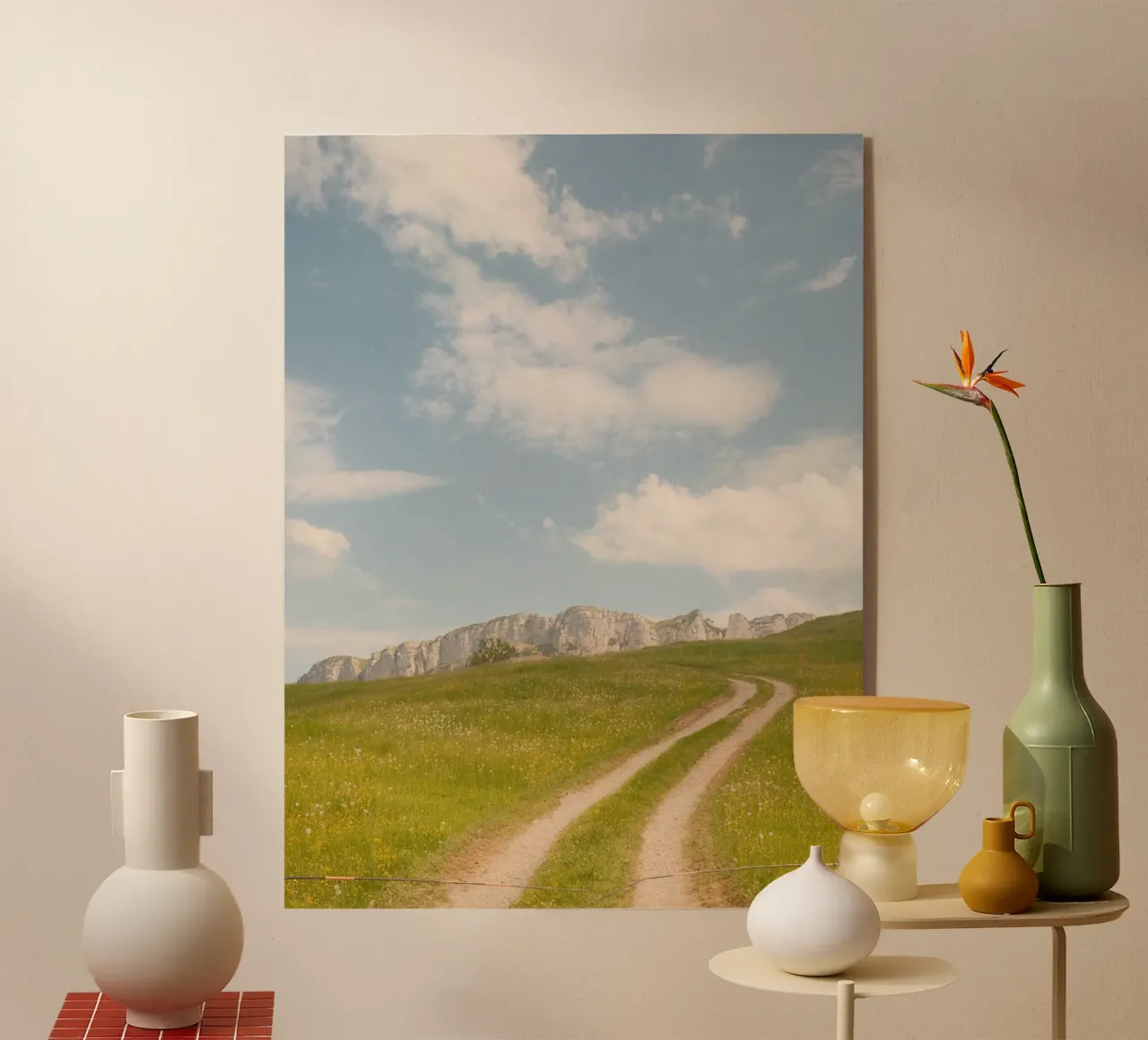 Alpine Meadow Path acrylic glass by FujiSwiss