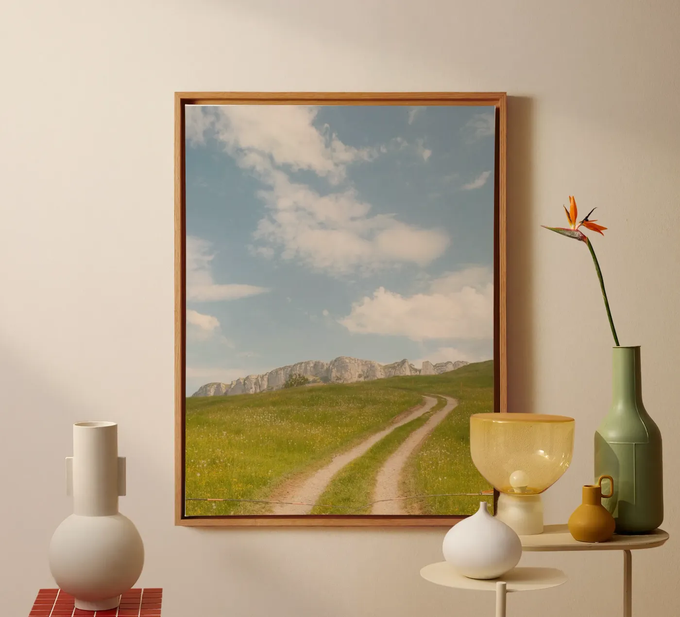 Alpine Meadow Path canvas by FujiSwiss