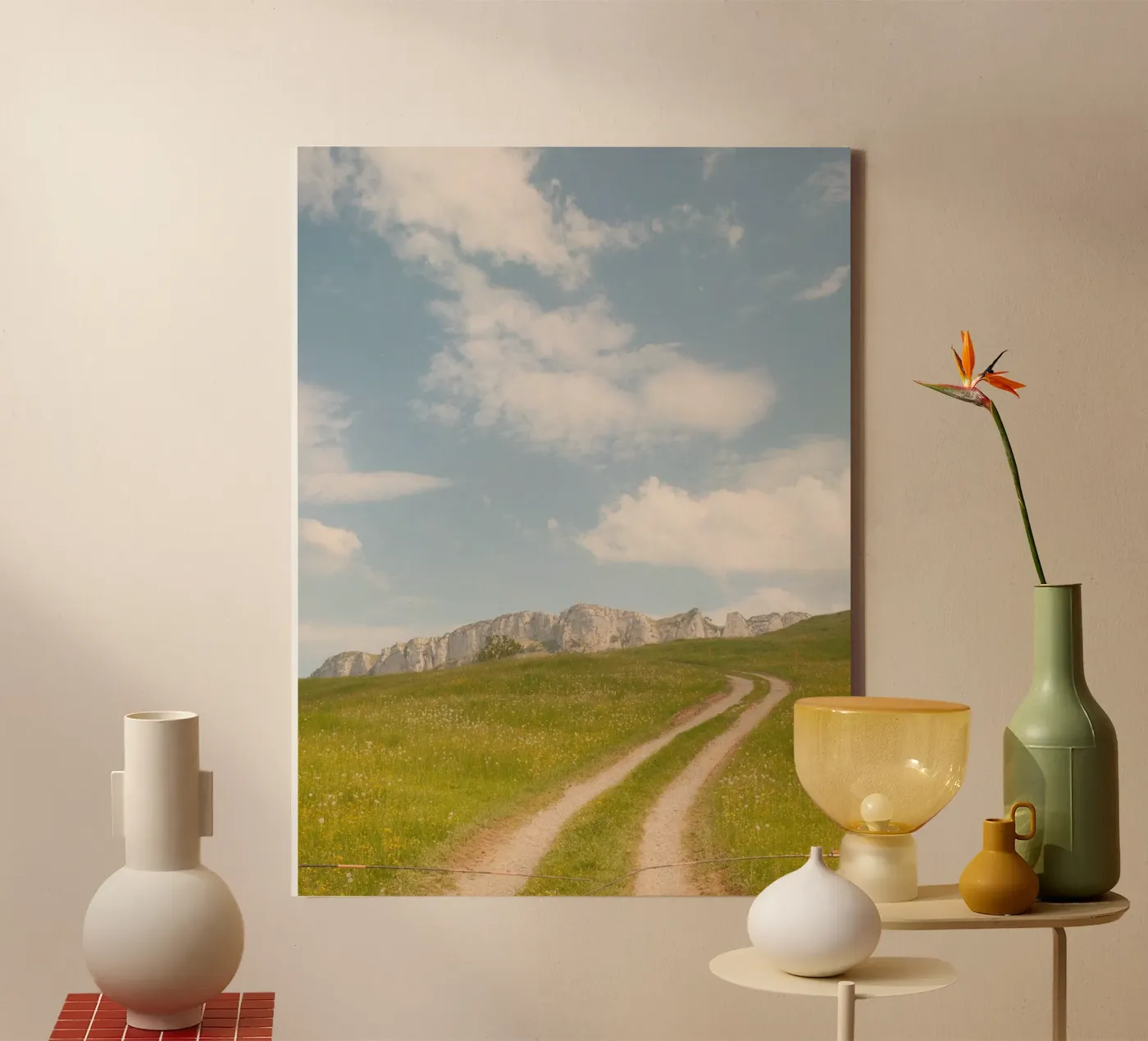 Alpine Meadow Path canvas by FujiSwiss