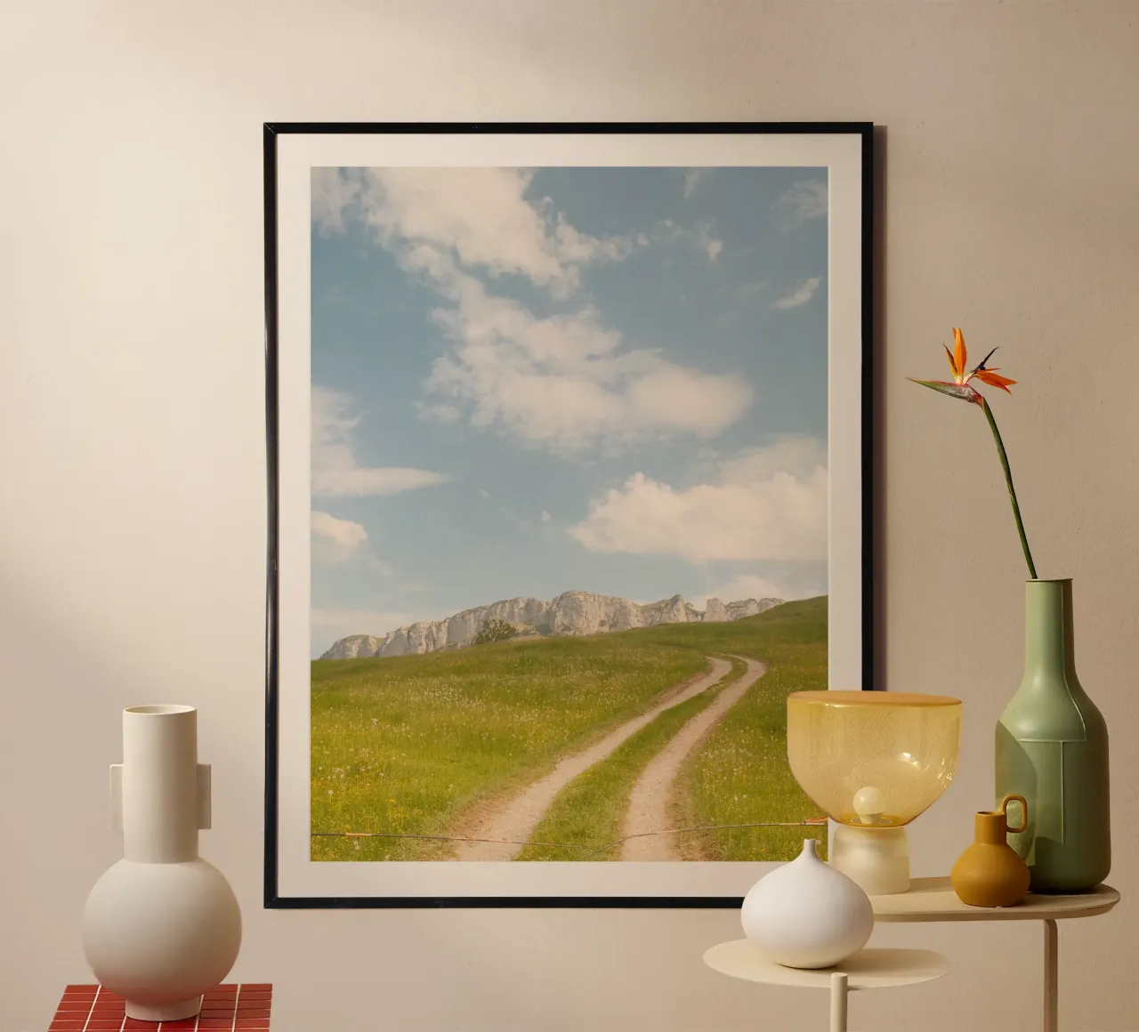 Alpine Meadow Path poster da FujiSwiss