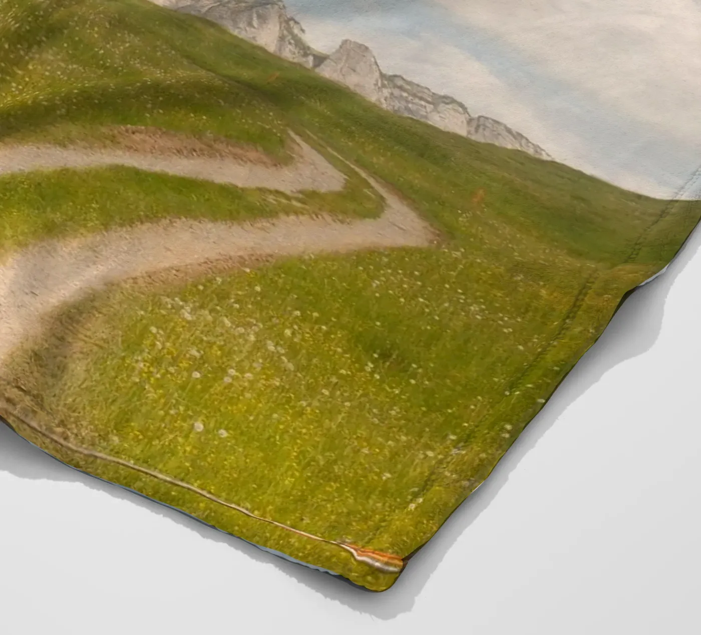 Alpine Meadow Path Fleecedecke von FujiSwiss