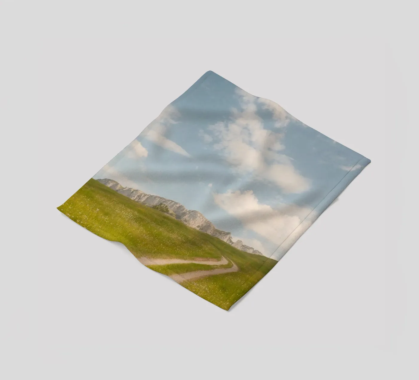 Alpine Meadow Path Fleecedecke von FujiSwiss