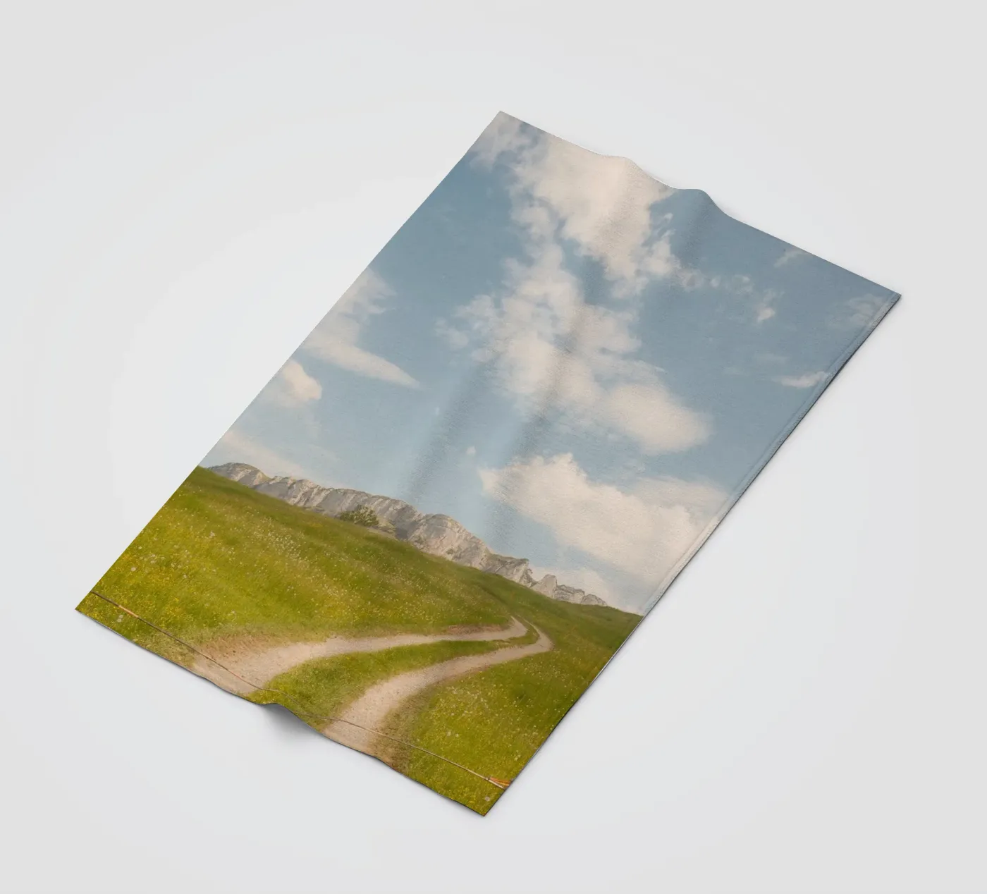Alpine Meadow Path Fleecedecke von FujiSwiss