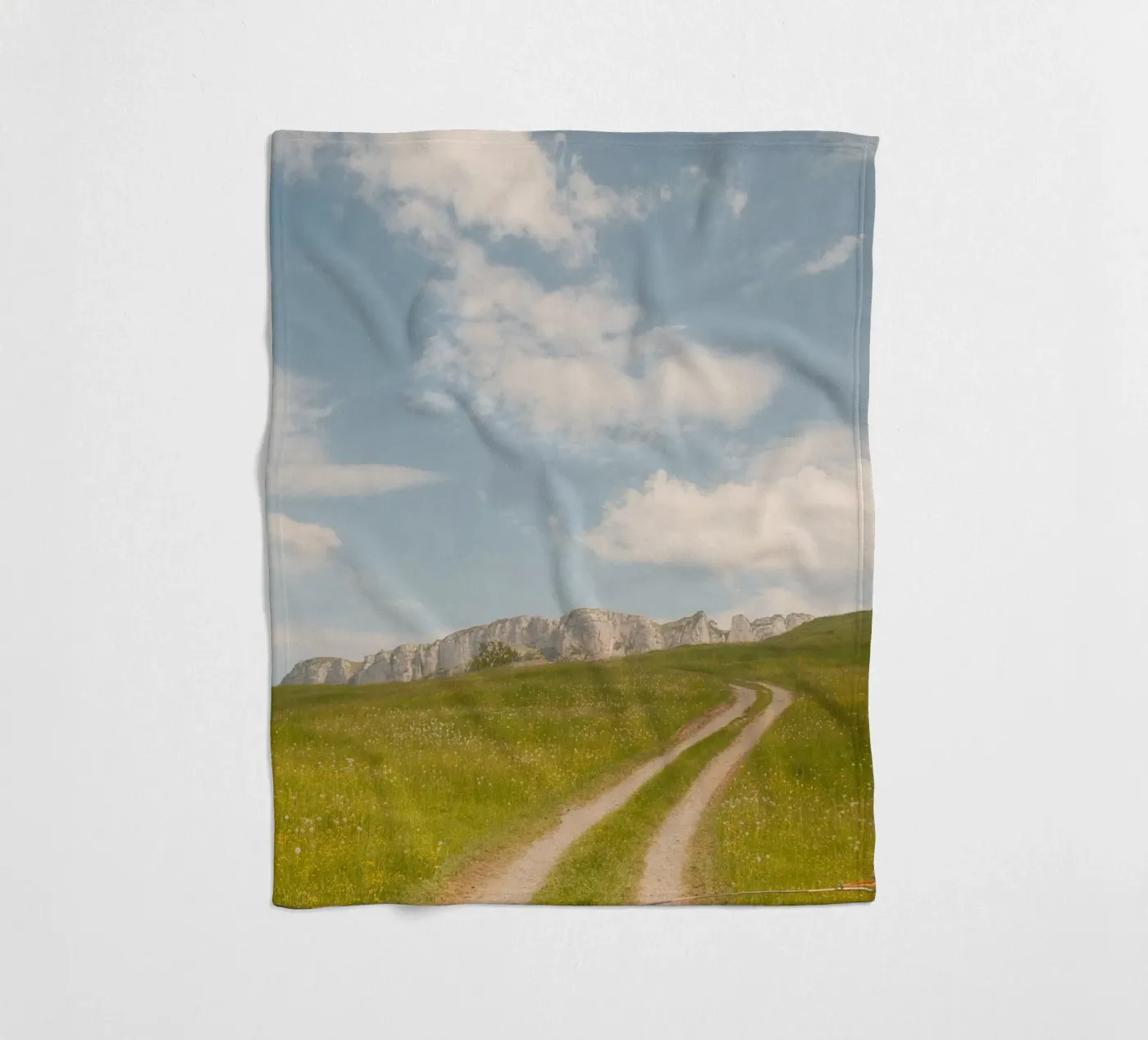Alpine Meadow Path Fleecedecke von FujiSwiss
