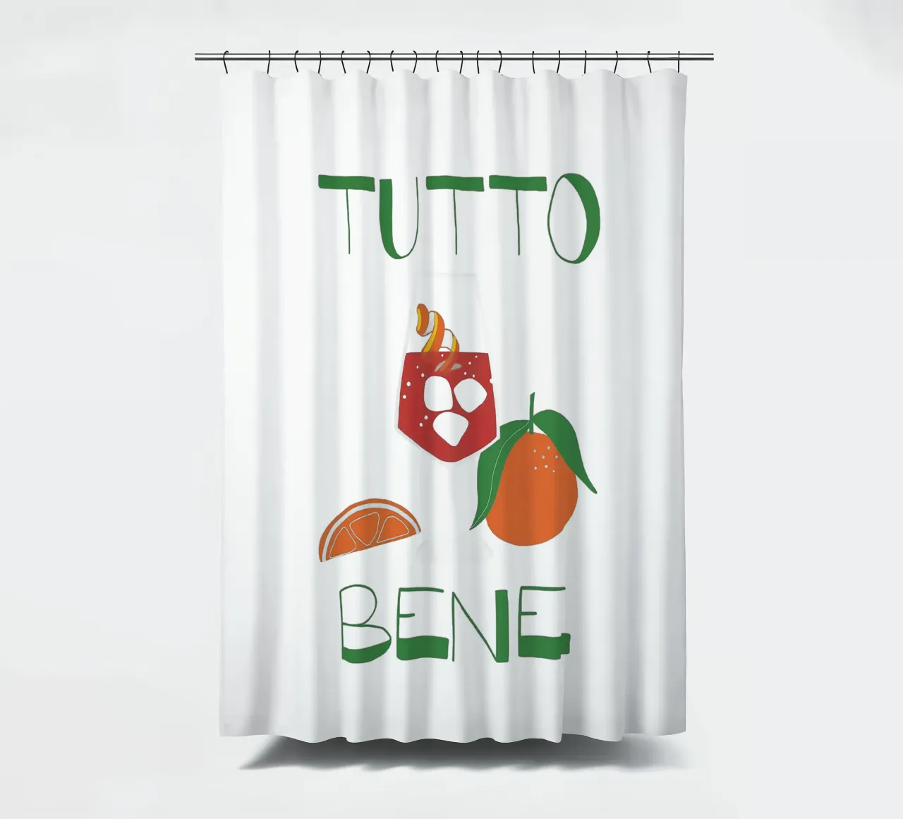 Tutto Bene tenda da doccia da Attaboy Dsgn