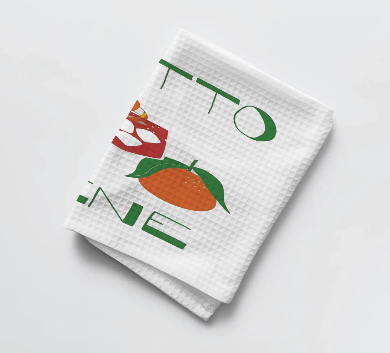 Tutto Bene canovaccio da cucina da Attaboy Dsgn