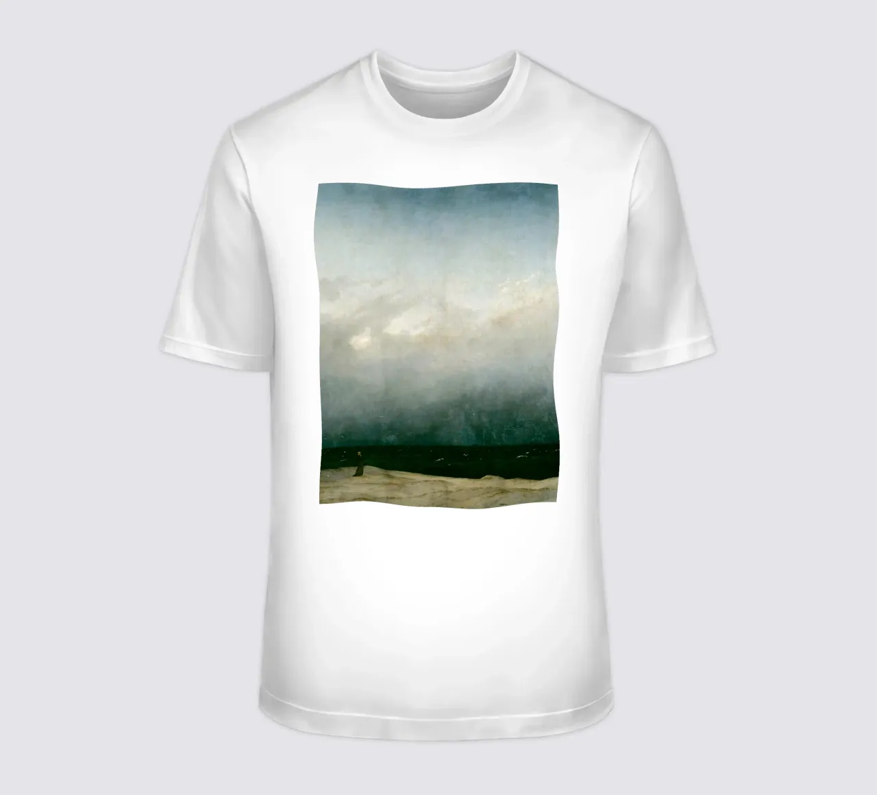 Caspar David Friedrich - The Monk by the Sea t-shirt da apoloprints