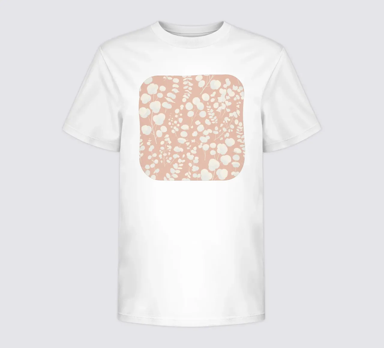 Eucalyptus Leaves Pattern Blush kids t-shirt by SilverPegasus