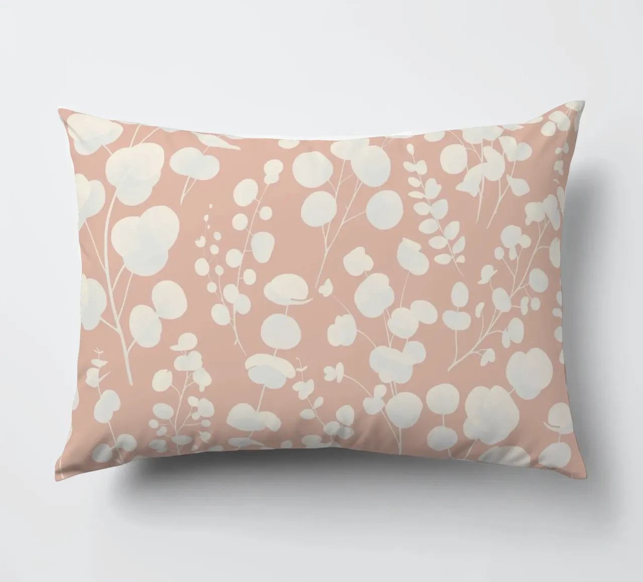 Pattern Foglie di Eucalipto Blush cuscino da SilverPegasus