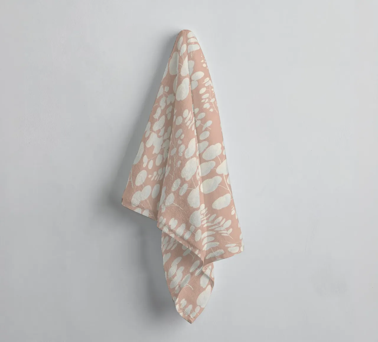 Pattern Foglie di Eucalipto Blush asciugamano da bagno da SilverPegasus