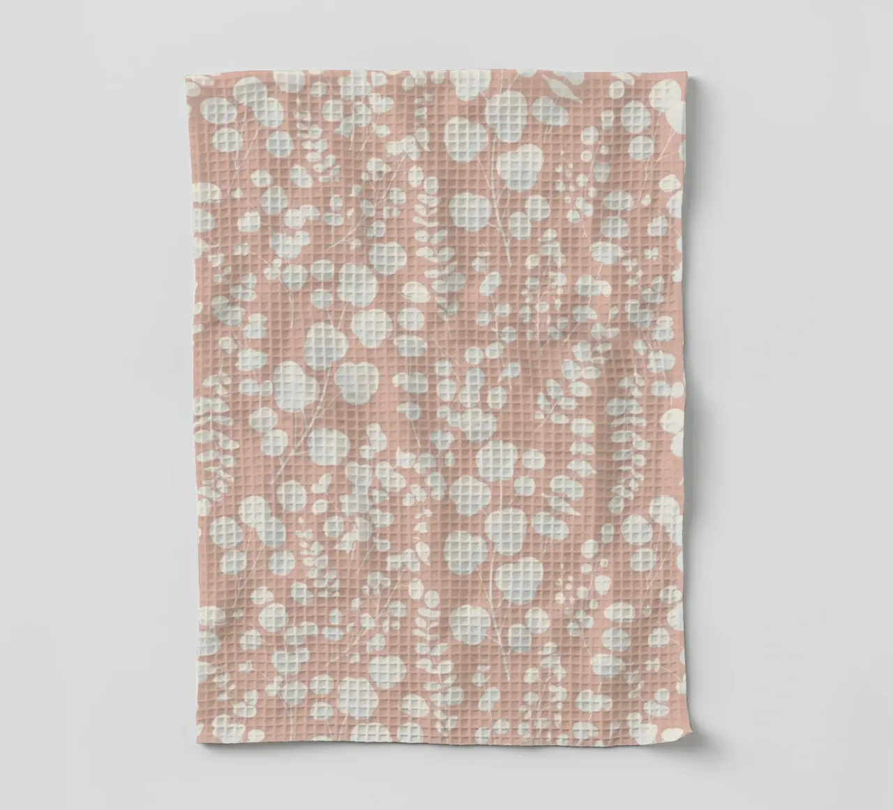 Pattern Foglie di Eucalipto Blush canovaccio da cucina da SilverPegasus